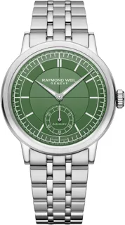 Raymond Weil Millesime 39.5mm Stainless steel Green