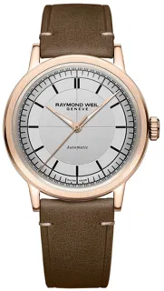 Raymond Weil Millesime 39.5mm Rose gold and Stainless steel and PVD Silver