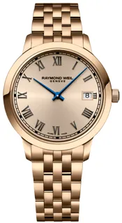 Raymond Weil Toccata Rose gold and Stainless steel and PVD rose roman$black applique