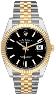 Rolex Datejust 41 126333-0014 Yellow gold and Stainless steel Black