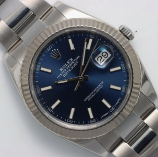 Rolex Datejust 41 126334-0001 White gold and Stainless steel Blue