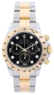 Rolex Daytona 116523 Stainless steel and 18k yellow gold Black