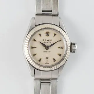 Rolex Precision 6525 22.5mm Stainless steel White