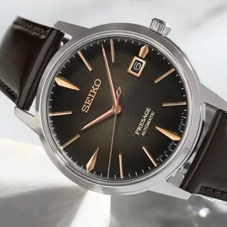 Seiko Presage SRPJ17J1 39.5mm Stainless steel Brown