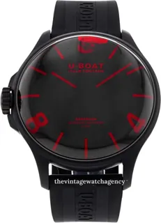 U-Boat Darkmoon 8466 45mm Stainless steel Black and Red