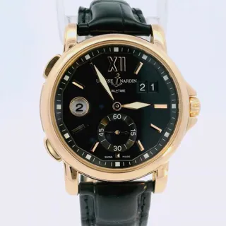 Ulysse Nardin Dual Time 246-55/32 42mm Rose gold Black