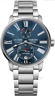 Ulysse Nardin Marine 1183-310-7M/43 42mm Stainless steel Blue