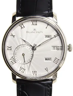 Blancpain Villeret 6670-1542-55B 40mm White gold White