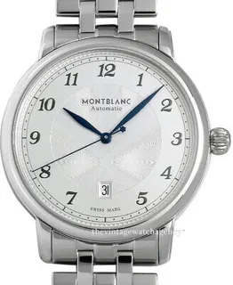 Montblanc Star 117324 42mm brushed/polished steel Silver