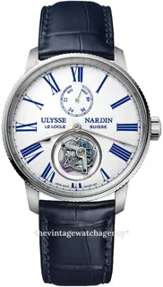 Ulysse Nardin Marine 1283-310-0AE/1A 42mm Stainless steel White