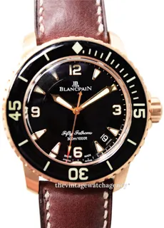 Blancpain Fifty Fathoms 5015A-3630-63B 45mm Red gold Black