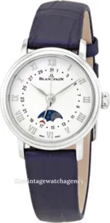 Blancpain Quantième Phases de Lune 6106-1127-55A Stainless steel White