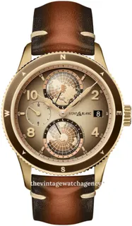 Montblanc 1858 128504 42mm Bronze Brown and Beige