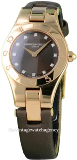 Baume & Mercier Linea MOA10090 26mm 18k rose gold Brown