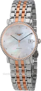 Longines Elegant L4.809.5.88.7 Stainless steel and Red gold White Mother of pearl