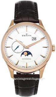 Zenith Elite 18.2143.691/01.C498 40mm Rose gold Silver