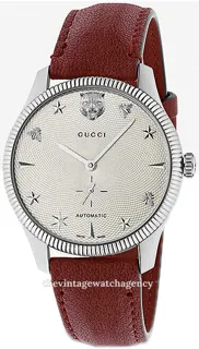 Gucci G-Timeless YA126346 brushed/polished steel Silver