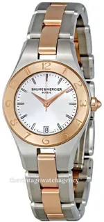 Baume & Mercier Linea MOA10015 27mm 18 carat rose gold$steel Silver