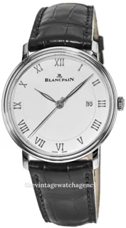 Blancpain Villeret 6651-1127-55B 40mm Stainless steel White