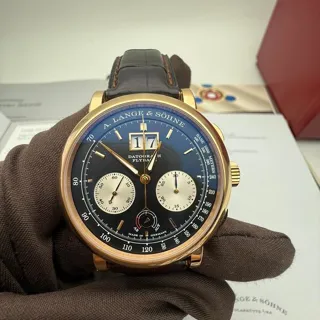 A. Lange & Söhne Datograph 405.031 41mm Rose gold Black