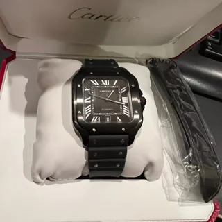 Cartier Santos 40mm ADLC Black