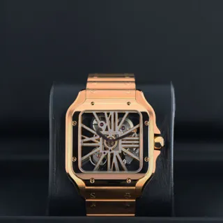 Cartier Santos de Cartier 40mm Rose gold Skeletonized