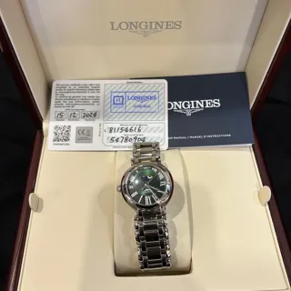 Longines PrimaLuna L8.115.4.67.6 30.5mm Stainless steel Green