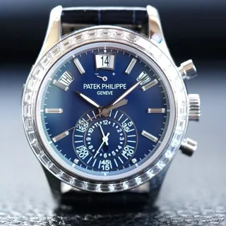 Patek Philippe Annual Calendar Chronograph 5961P-001 40.5mm Platinum Blue