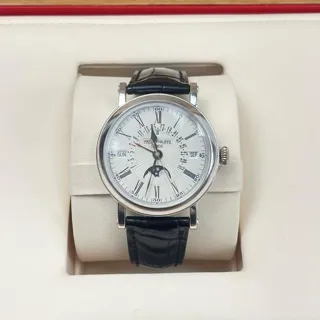 Patek Philippe Perpetual Calendar 5159G-001 38mm White gold Silver