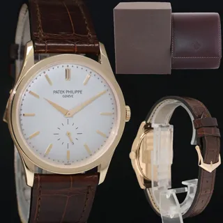 Patek Philippe Calatrava 5196R 37mm Rose gold Silver