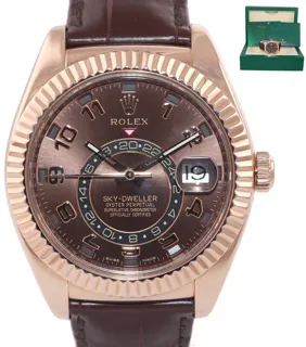 Rolex Sky-Dweller 326135 42mm Rose gold Chocolate