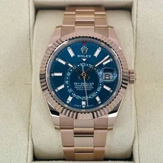 Rolex Sky-Dweller 336935 42mm Rose gold Blue