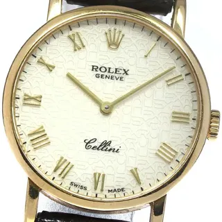 Rolex Cellini 5109 26mm Yellow gold Silver