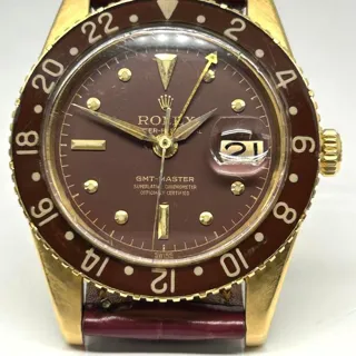 Rolex GMT-Master 6542 38mm Yellow gold Brown