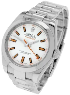 Rolex Milgauss 116400 40mm Stainless steel crisp white