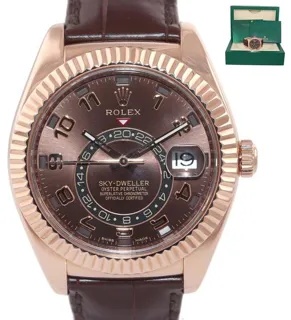 Rolex Sky-Dweller 326135 42mm Rose gold Brown