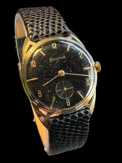 Bulova President E Gold-plated Black