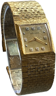 Longines Wittnaur Gents Bracelet Watch yellow gold plated$steel champagne