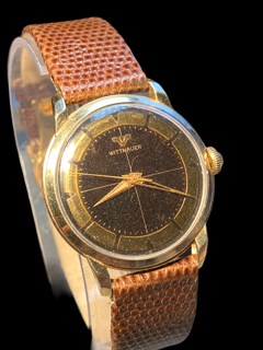 Longines-Wittnauer Gents Dress Watch gold plated$steel back