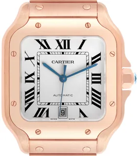 Cartier Santos WGSA0018 38mm Rose gold Silver