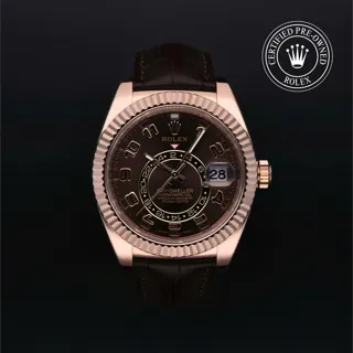 Rolex Sky-Dweller 326135 42mm Rose gold Braun