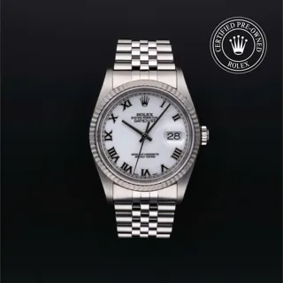 Rolex Datejust 36 16234 Stainless steel Weiss