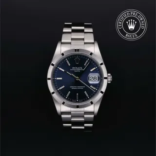 Rolex Oyster Perpetual Date 15210 Stainless steel Black