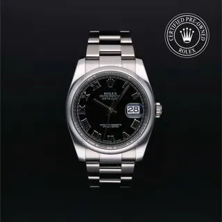 Rolex Datejust 36 116200 Stainless steel Black