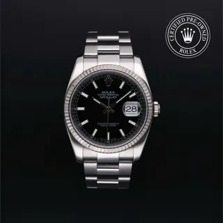 Rolex Datejust 36 116234 Stainless steel Black