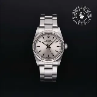 Rolex Oyster Perpetual 77014 Stainless steel Weiss