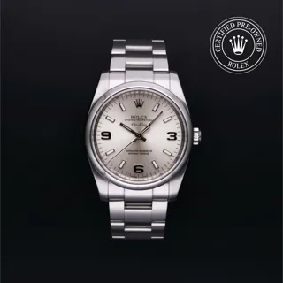 Rolex Oyster Perpetual 114200 Stainless steel Weiss