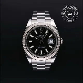 Rolex Datejust II 116334 Stainless steel Black