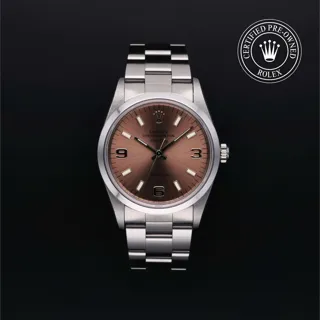 Rolex Air King 14000 34mm Stainless steel Rosa