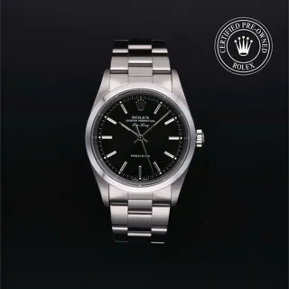 Rolex Air King 14000 34mm Stainless steel Black